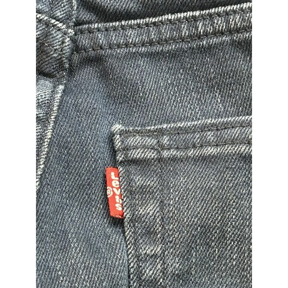Levis 511 Jeans Mens Sz 30x32 Black Slim Dark Faded Guys Work Pants Denim Street